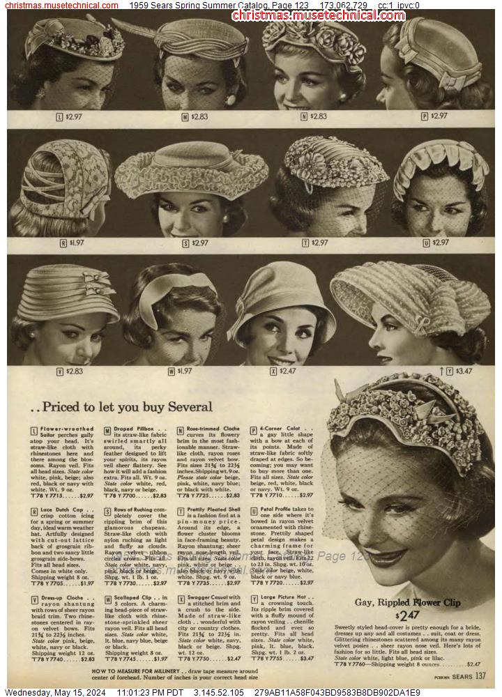 1959 Sears Spring Summer Catalog, Page 123