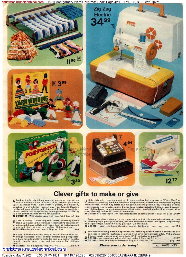 1978 Montgomery Ward Christmas Book, Page 429