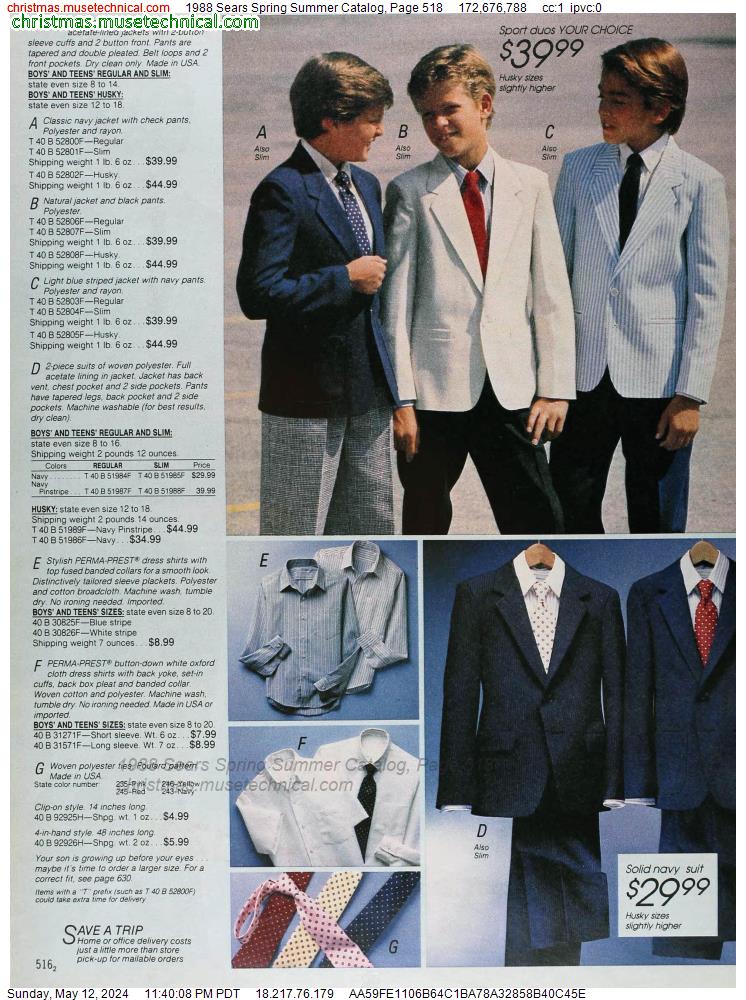 1988 Sears Spring Summer Catalog, Page 518