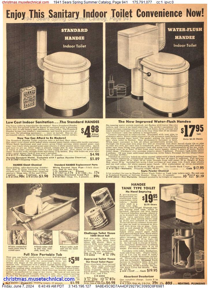 1941 Sears Spring Summer Catalog, Page 941