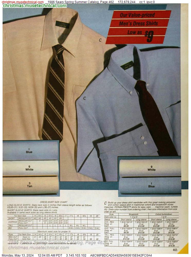 1986 Sears Spring Summer Catalog, Page 462