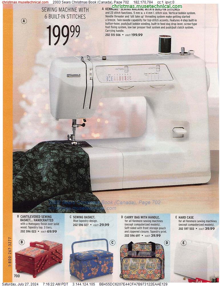 2003 Sears Christmas Book (Canada), Page 702