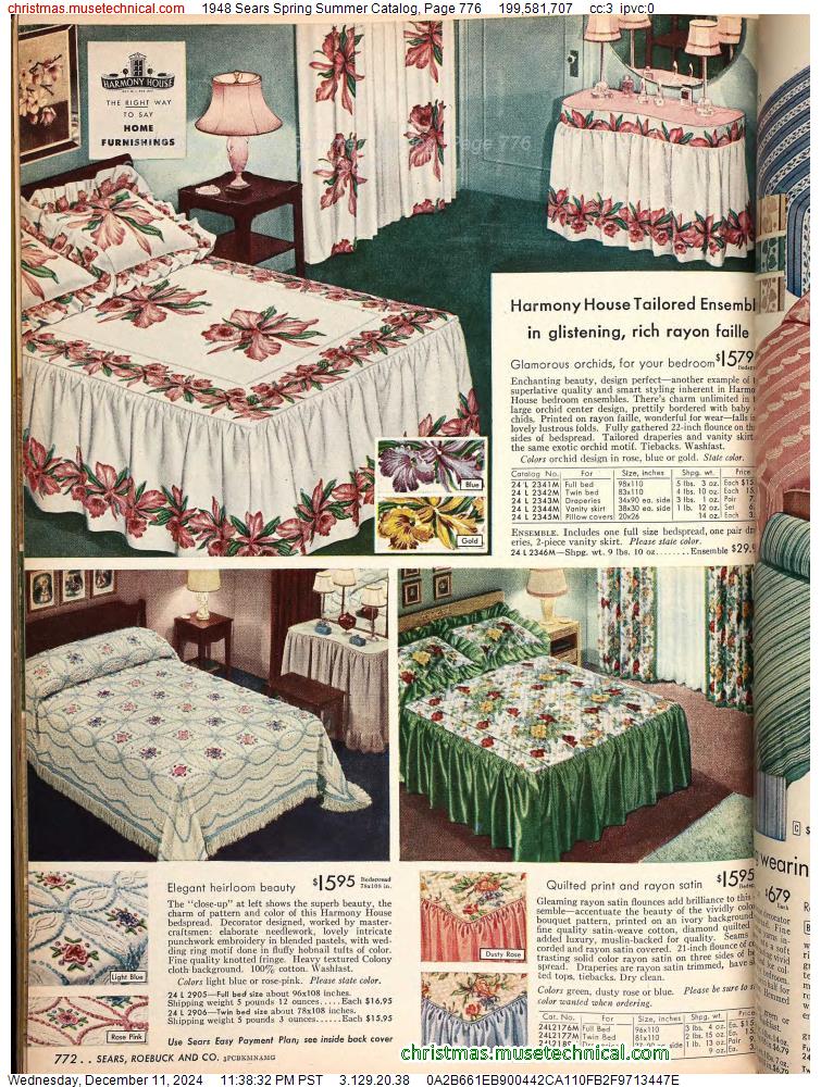 1948 Sears Spring Summer Catalog, Page 776