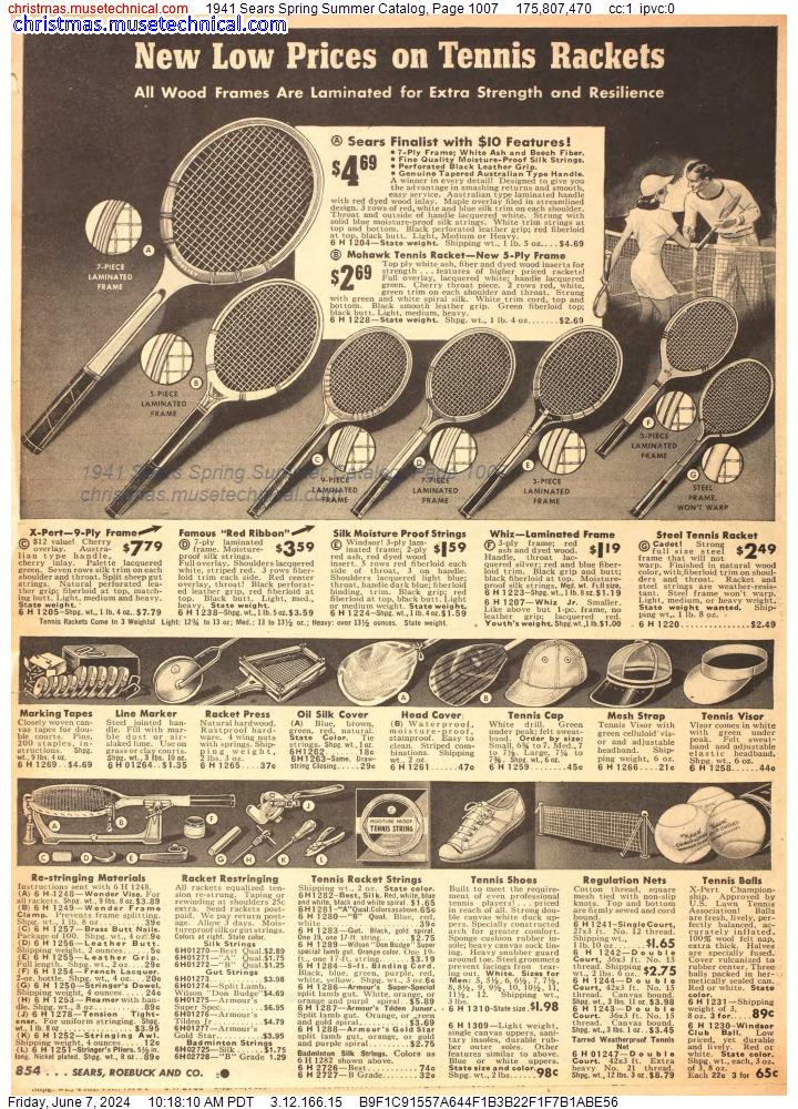 1941 Sears Spring Summer Catalog, Page 1007