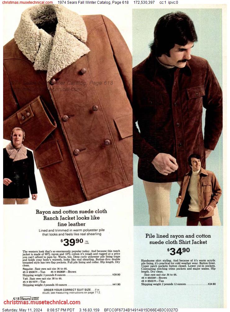 1974 Sears Fall Winter Catalog, Page 618