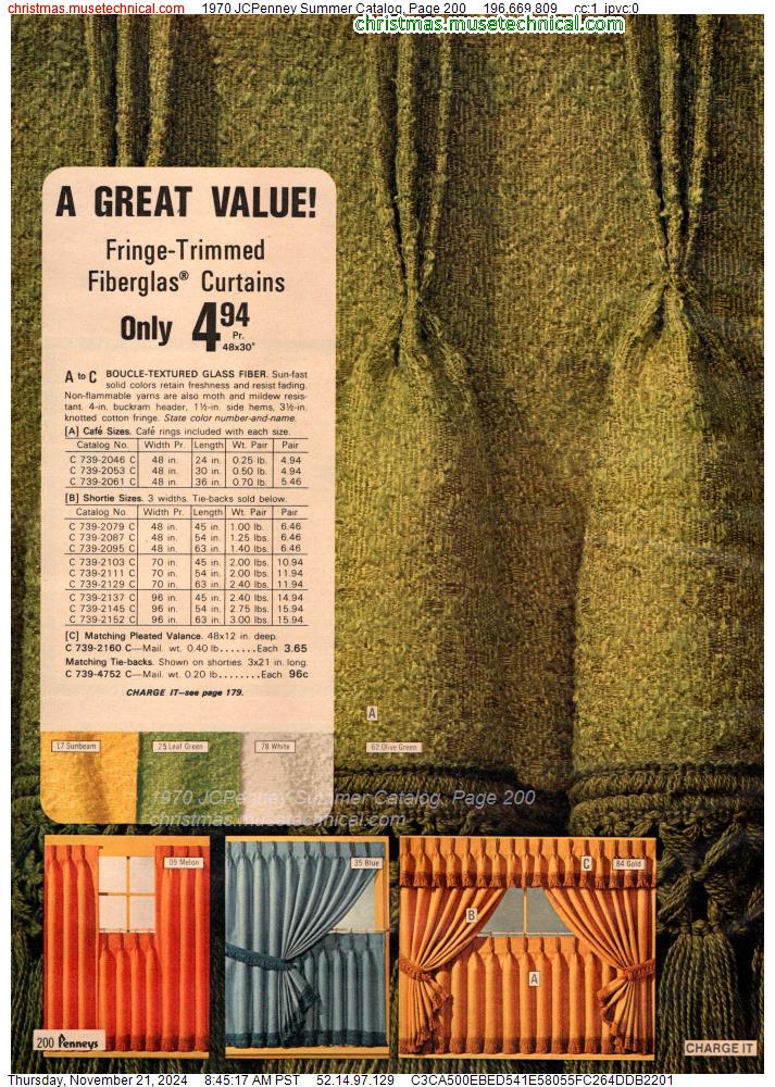 1970 JCPenney Summer Catalog, Page 200