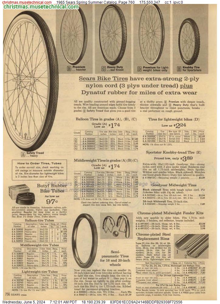 1965 Sears Spring Summer Catalog, Page 760