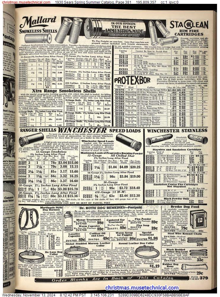 1930 Sears Spring Summer Catalog, Page 381