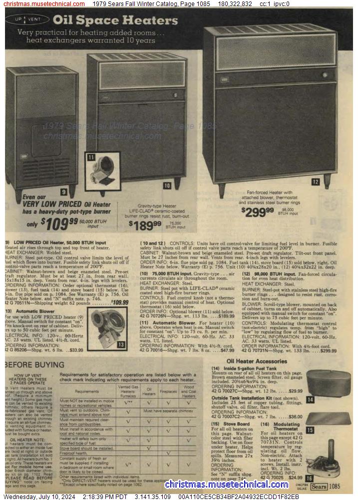 1979 Sears Fall Winter Catalog, Page 1085