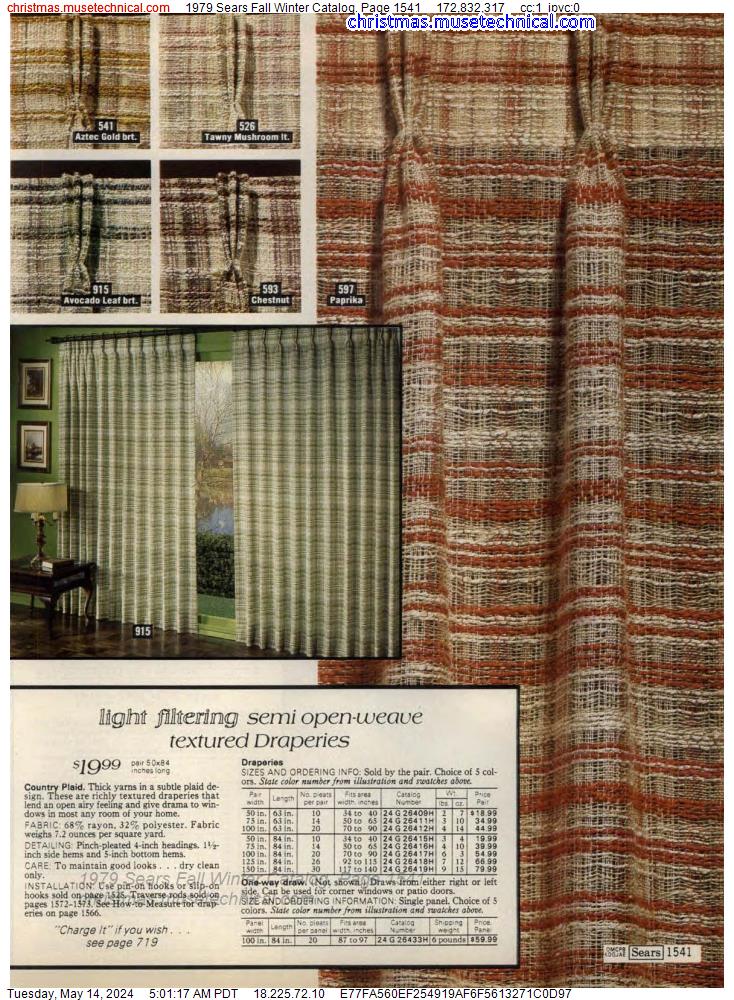 1979 Sears Fall Winter Catalog, Page 1541
