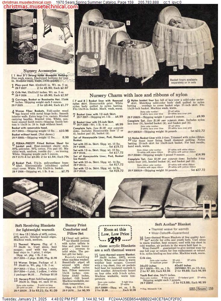 1970 Sears Spring Summer Catalog, Page 159