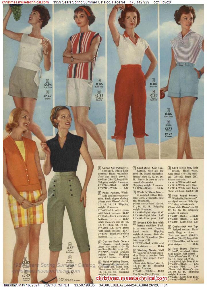 1959 Sears Spring Summer Catalog, Page 94 - Catalogs & Wishbooks