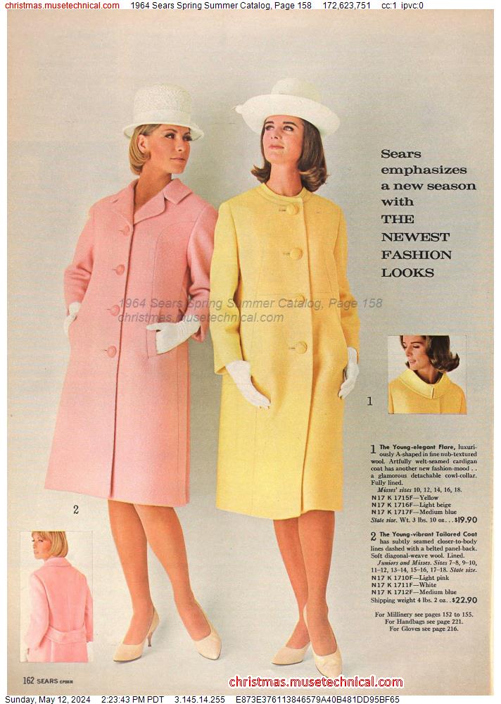 1964 Sears Spring Summer Catalog, Page 158