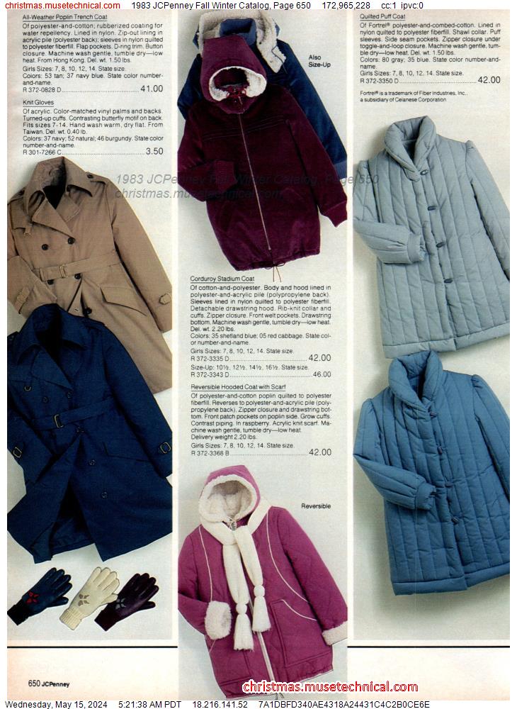1983 JCPenney Fall Winter Catalog, Page 650