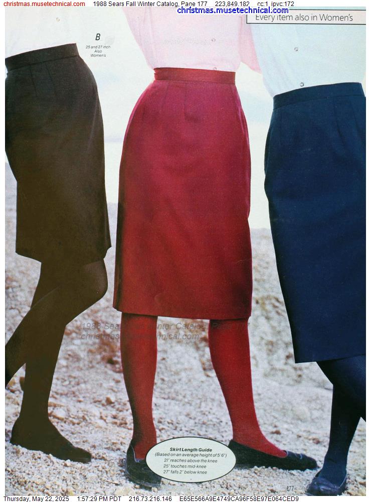 1988 Sears Fall Winter Catalog, Page 177