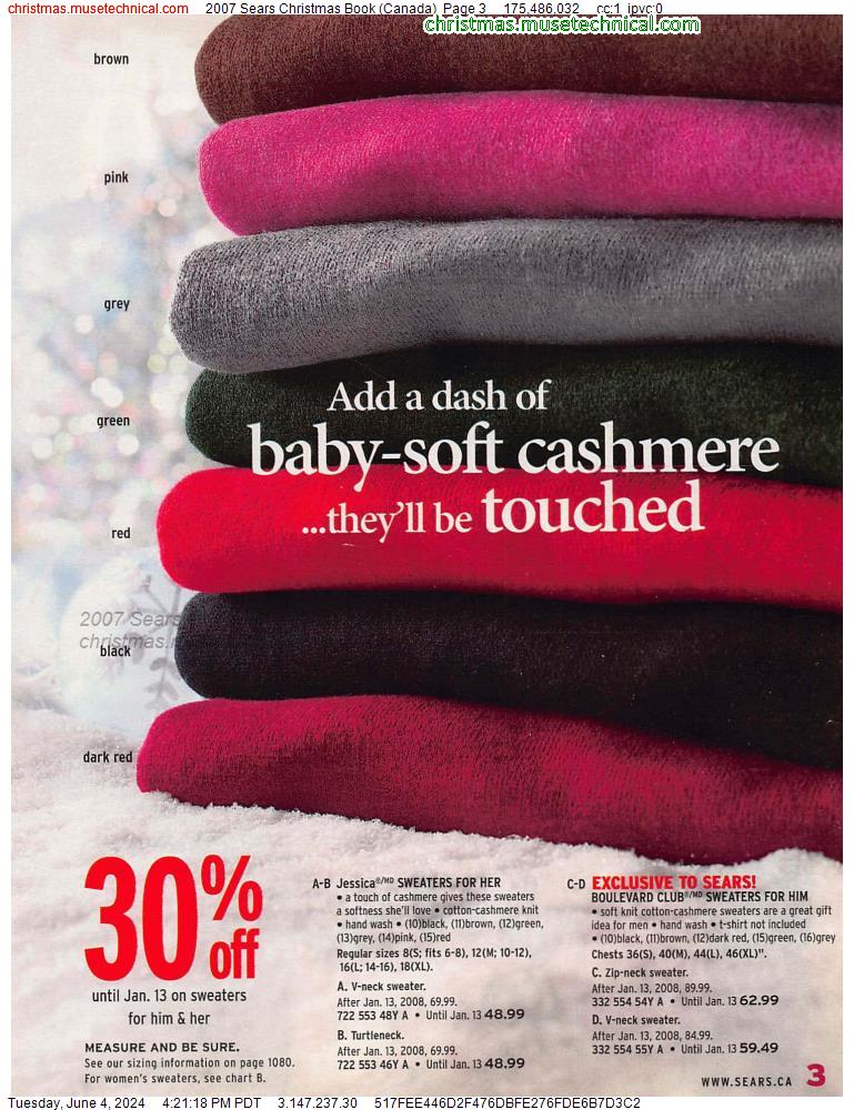 2007 Sears Christmas Book (Canada), Page 3