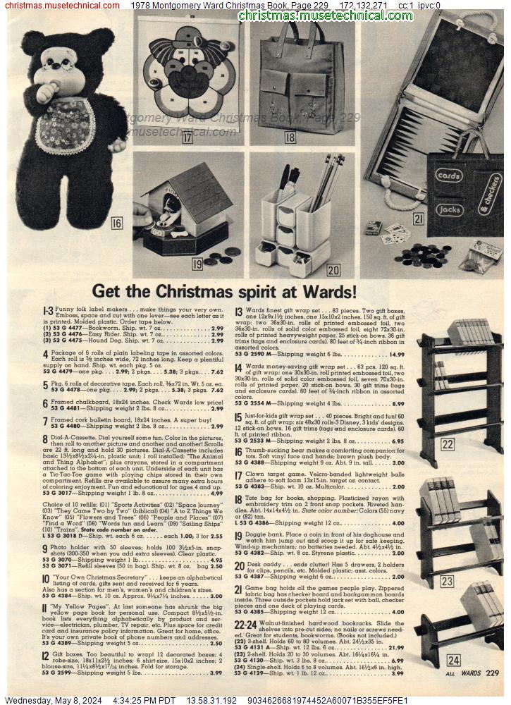 1978 Montgomery Ward Christmas Book, Page 229