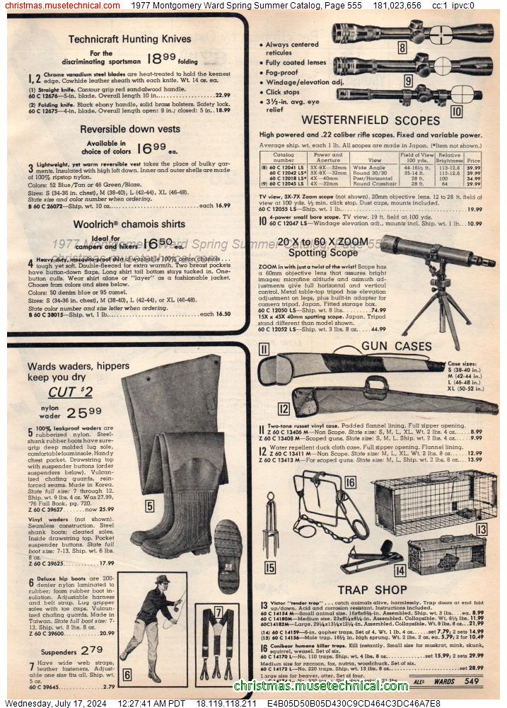 1977 Montgomery Ward Spring Summer Catalog, Page 555