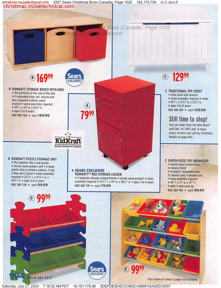 2007 Sears Christmas Book (Canada), Page 1026