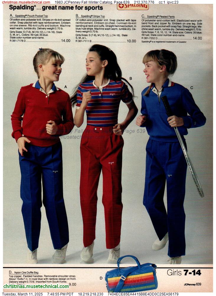 1983 JCPenney Fall Winter Catalog, Page 639