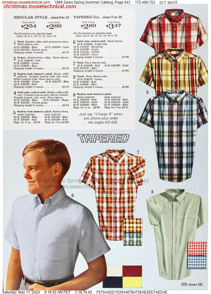 1966 Sears Spring Summer Catalog, Page 543