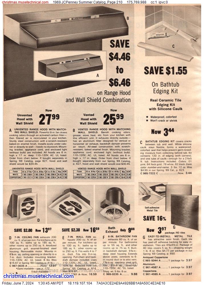 1969 JCPenney Summer Catalog, Page 210