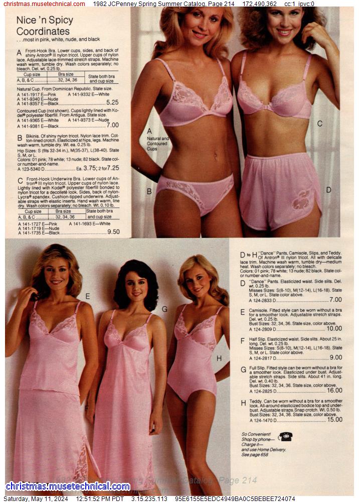 1982 JCPenney Spring Summer Catalog, Page 214