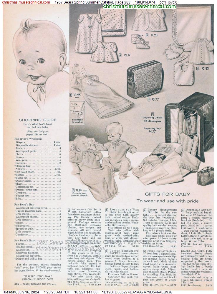 1957 Sears Spring Summer Catalog, Page 383