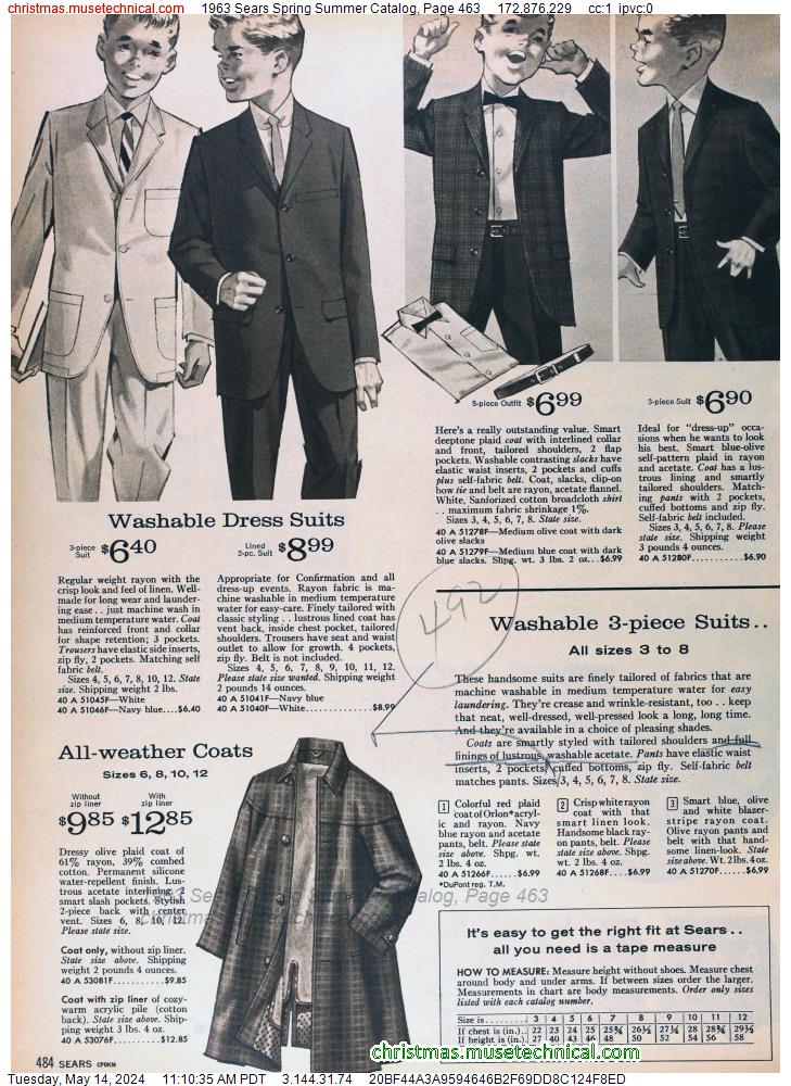 1963 Sears Spring Summer Catalog, Page 463