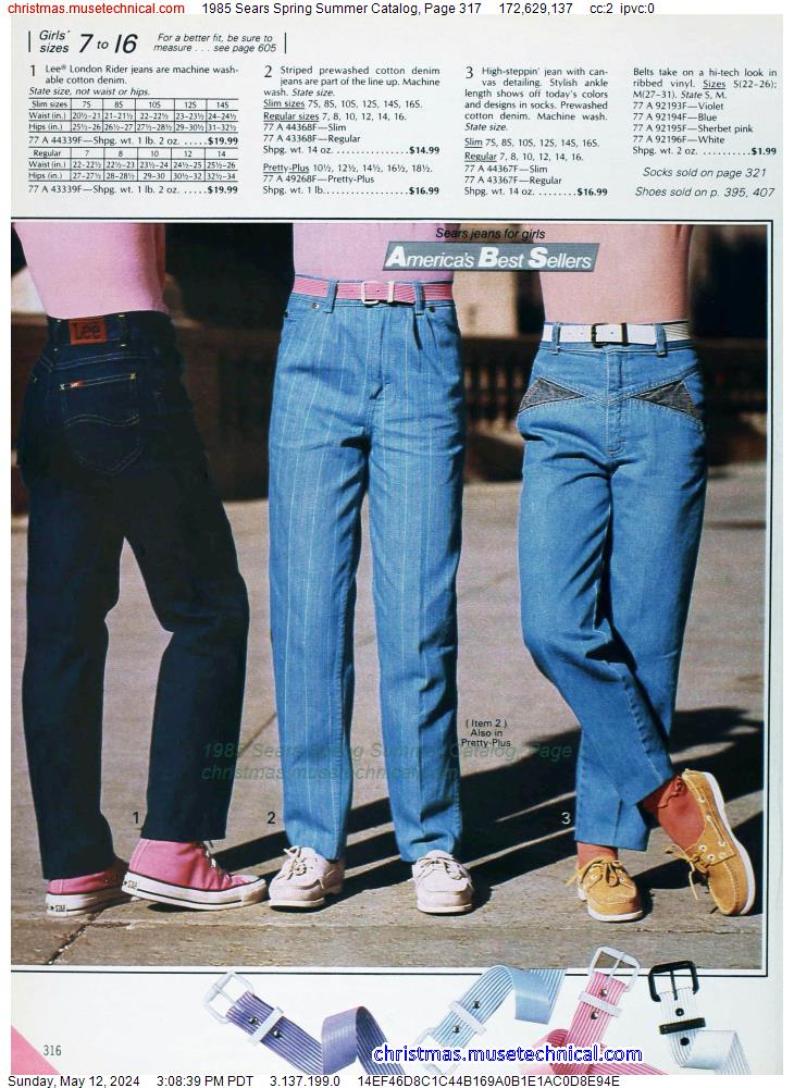 1985 Sears Spring Summer Catalog, Page 317