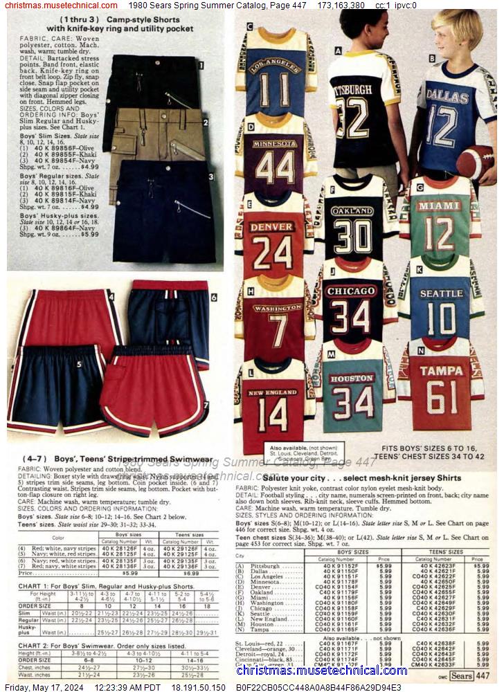 1980 Sears Spring Summer Catalog, Page 447
