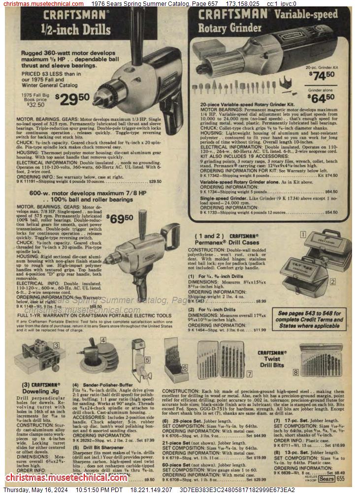 1976 Sears Spring Summer Catalog, Page 657