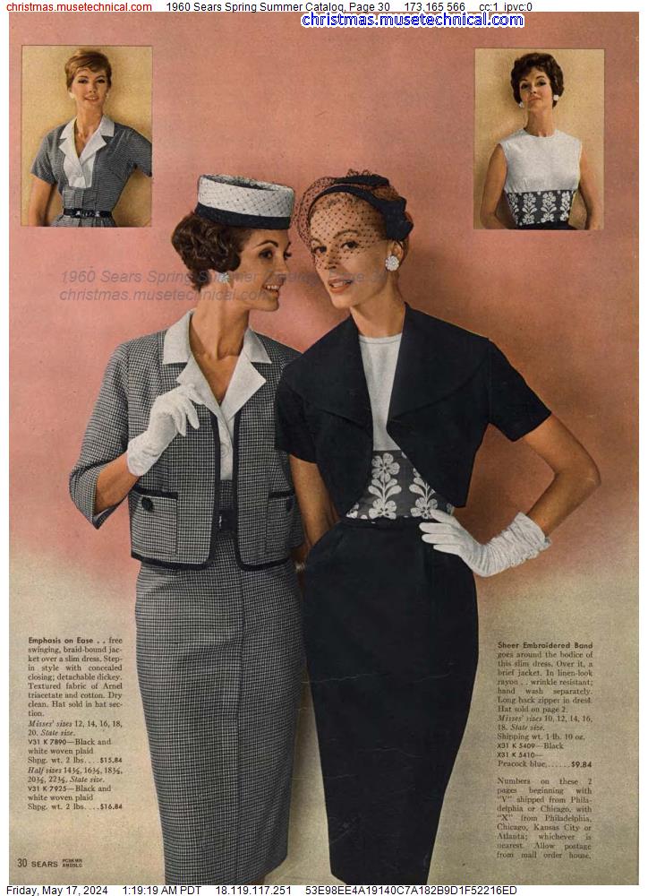 1960 Sears Spring Summer Catalog, Page 30
