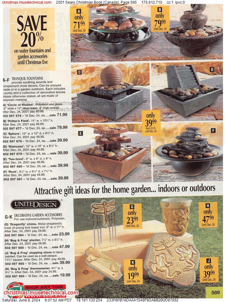 2001 Sears Christmas Book (Canada), Page 595