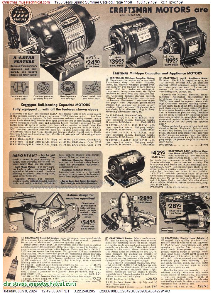 1955 Sears Spring Summer Catalog, Page 1158