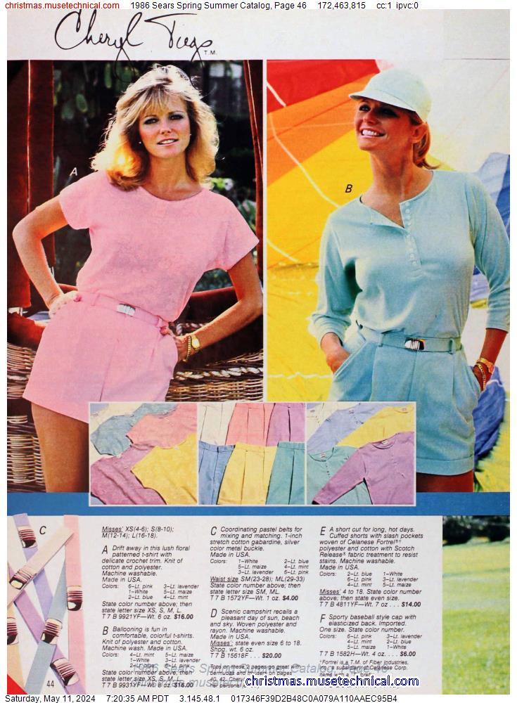 1986 Sears Spring Summer Catalog, Page 46