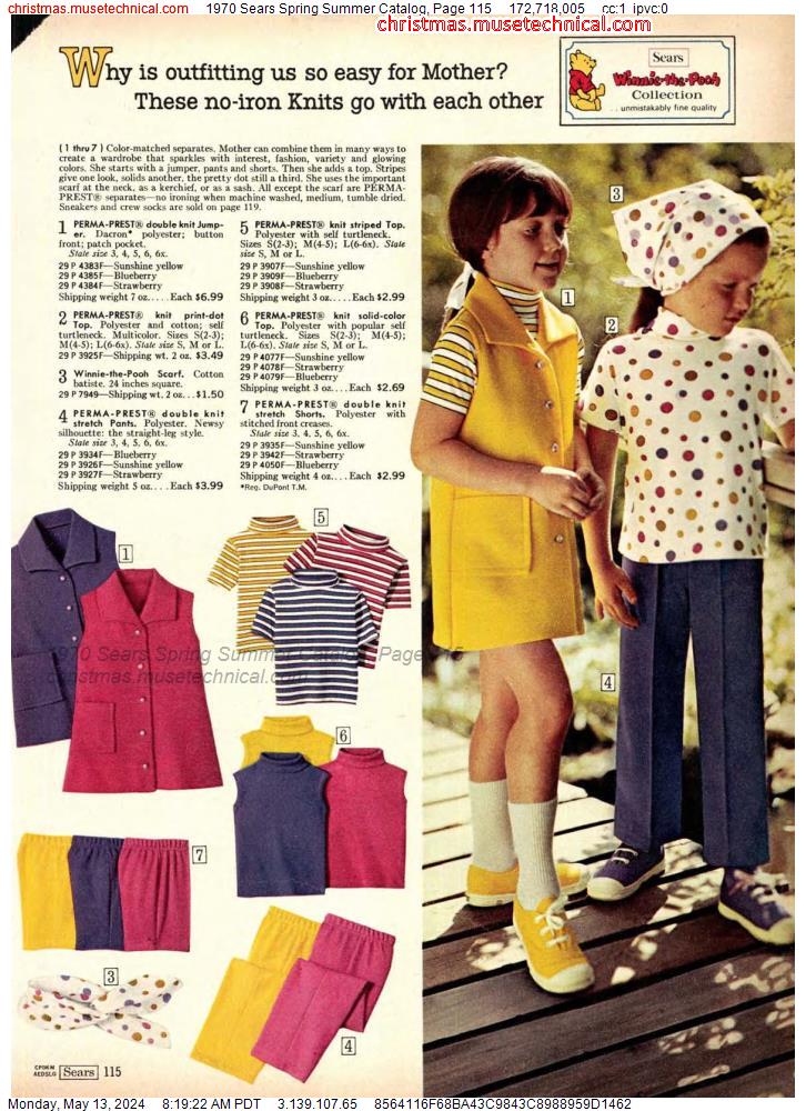 1970 Sears Spring Summer Catalog, Page 115