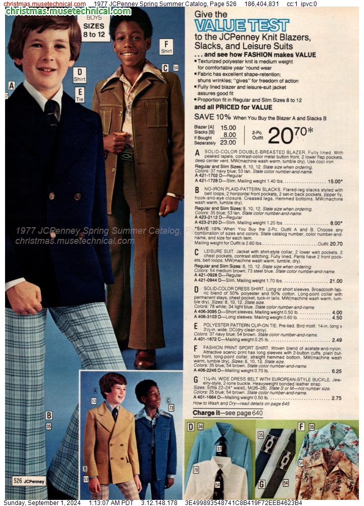 1977 JCPenney Spring Summer Catalog, Page 526