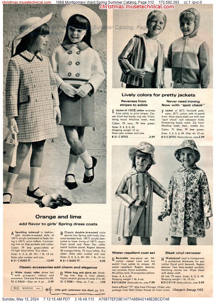 1968 Montgomery Ward Spring Summer Catalog, Page 312
