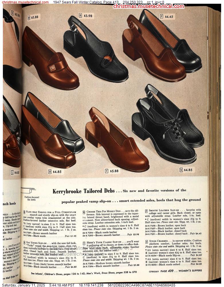 1947 Sears Fall Winter Catalog, Page 413