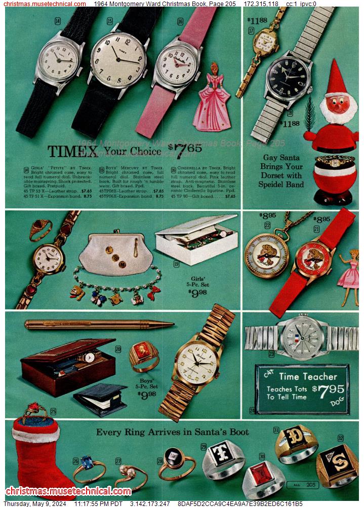 1964 Montgomery Ward Christmas Book, Page 205