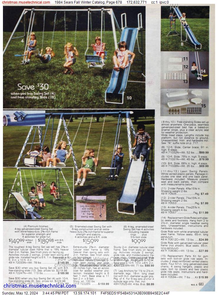 1984 Sears Fall Winter Catalog, Page 678