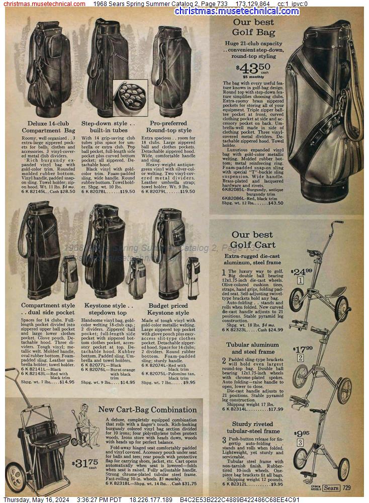 1968 Sears Spring Summer Catalog 2, Page 733