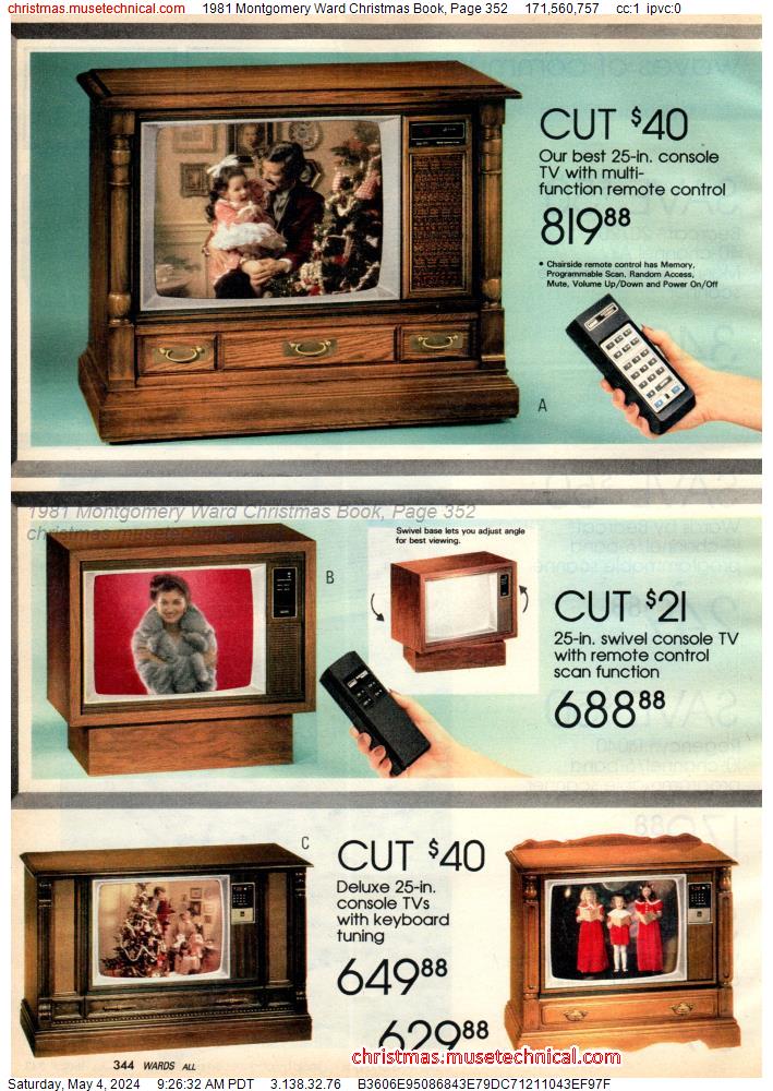 1981 Montgomery Ward Christmas Book, Page 352