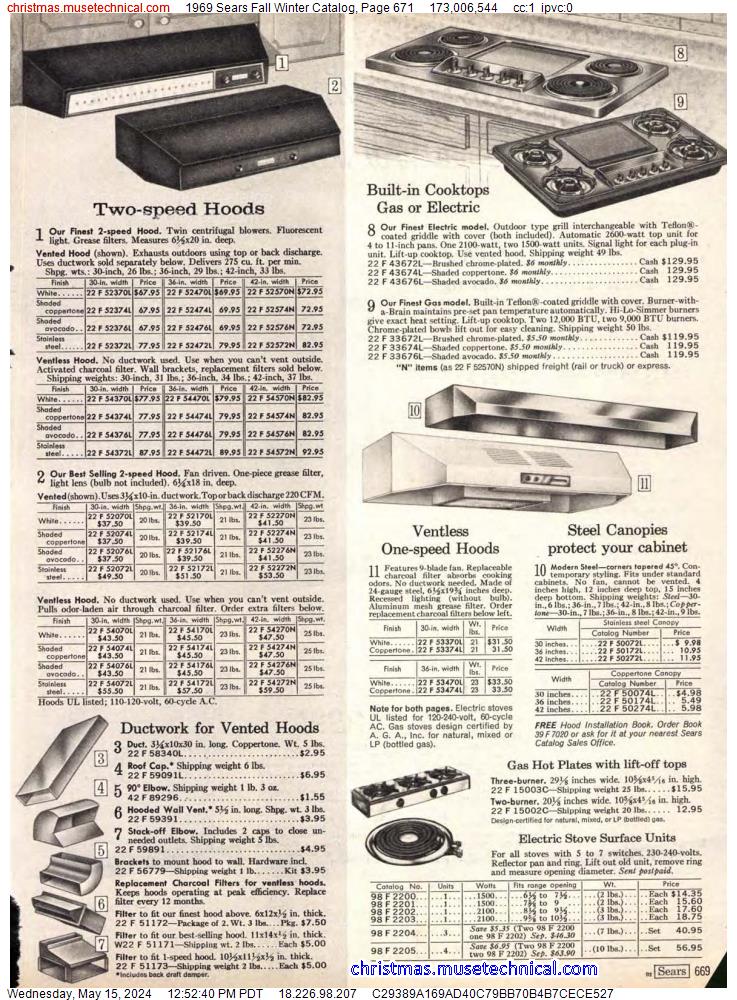 1969 Sears Fall Winter Catalog, Page 671