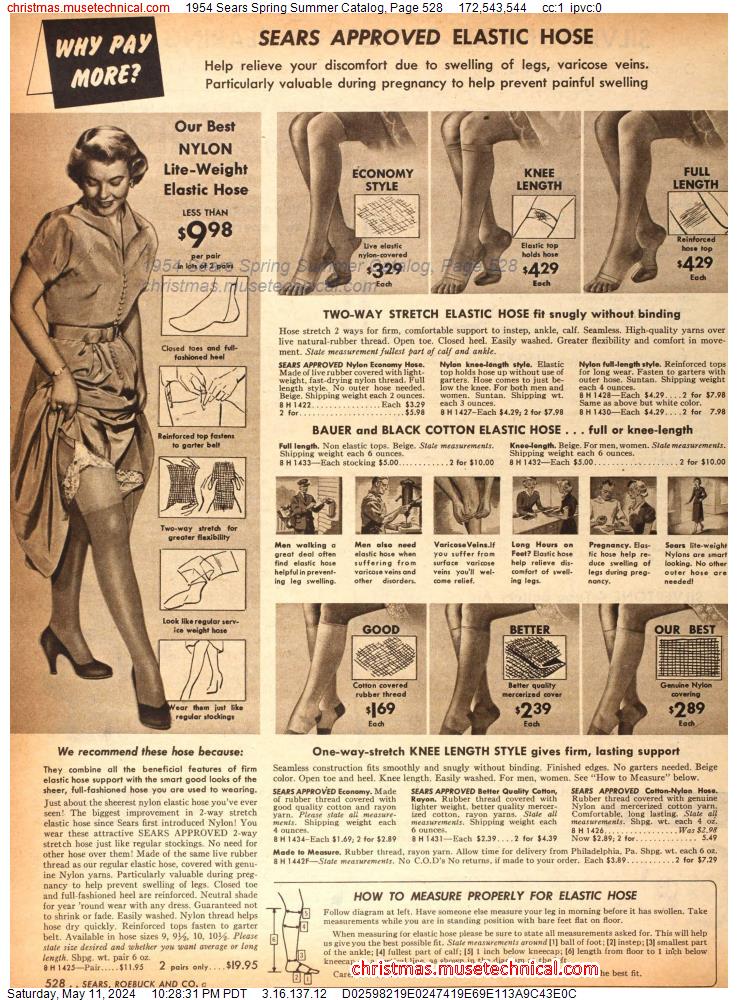 1954 Sears Spring Summer Catalog, Page 528