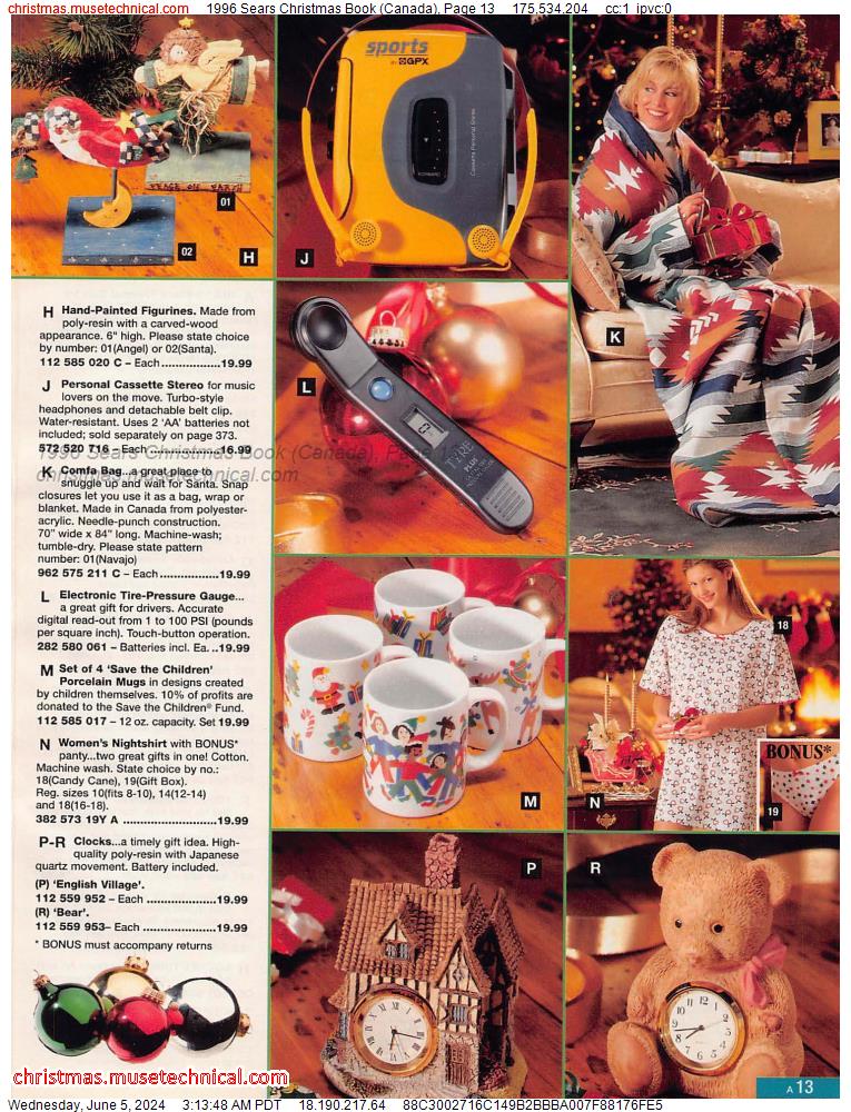 1996 Sears Christmas Book (Canada), Page 13