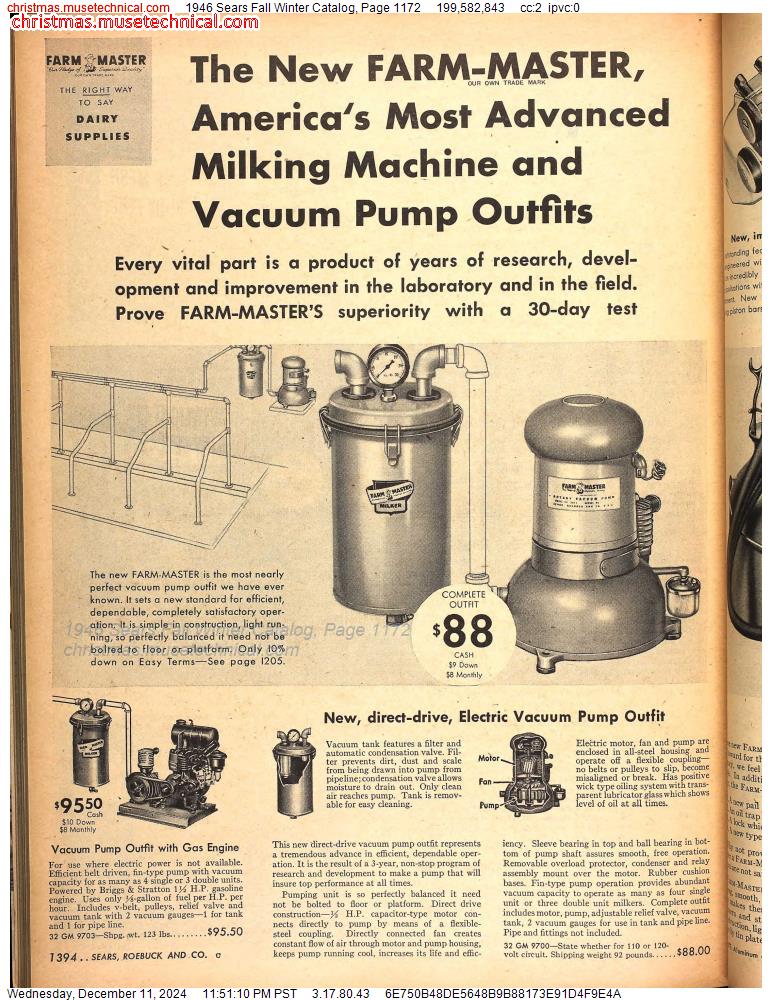 1946 Sears Fall Winter Catalog, Page 1172