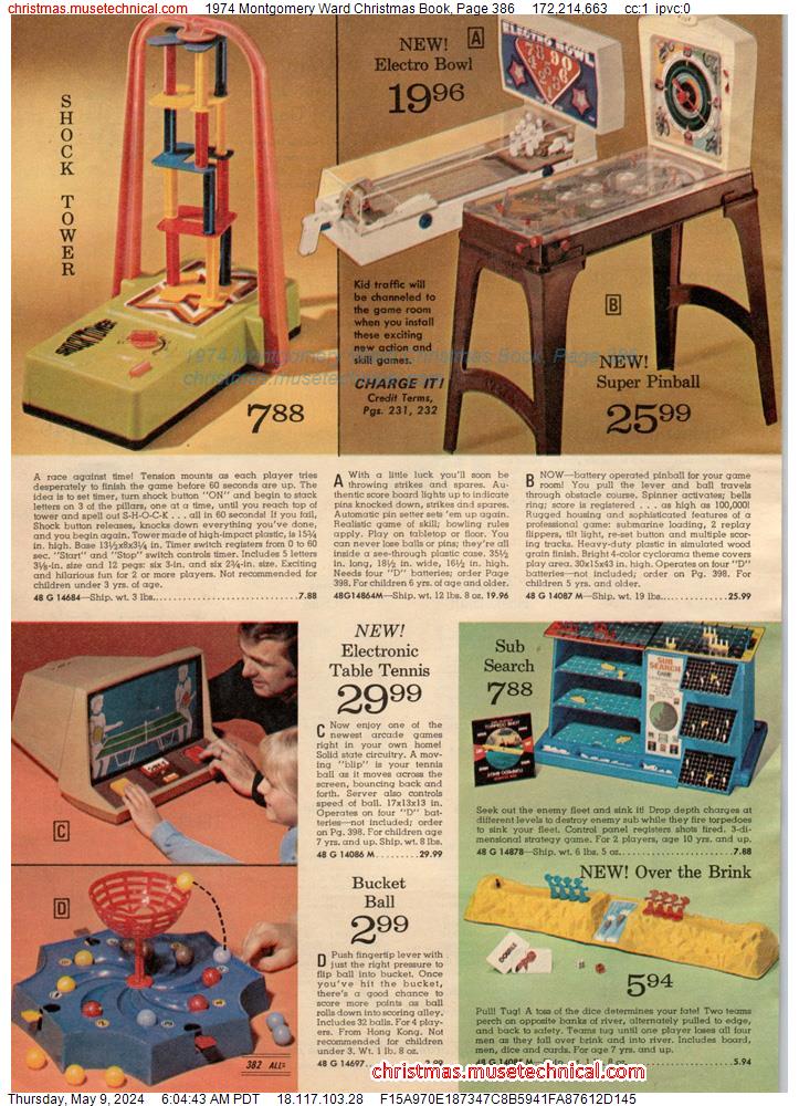 1974 Montgomery Ward Christmas Book, Page 386