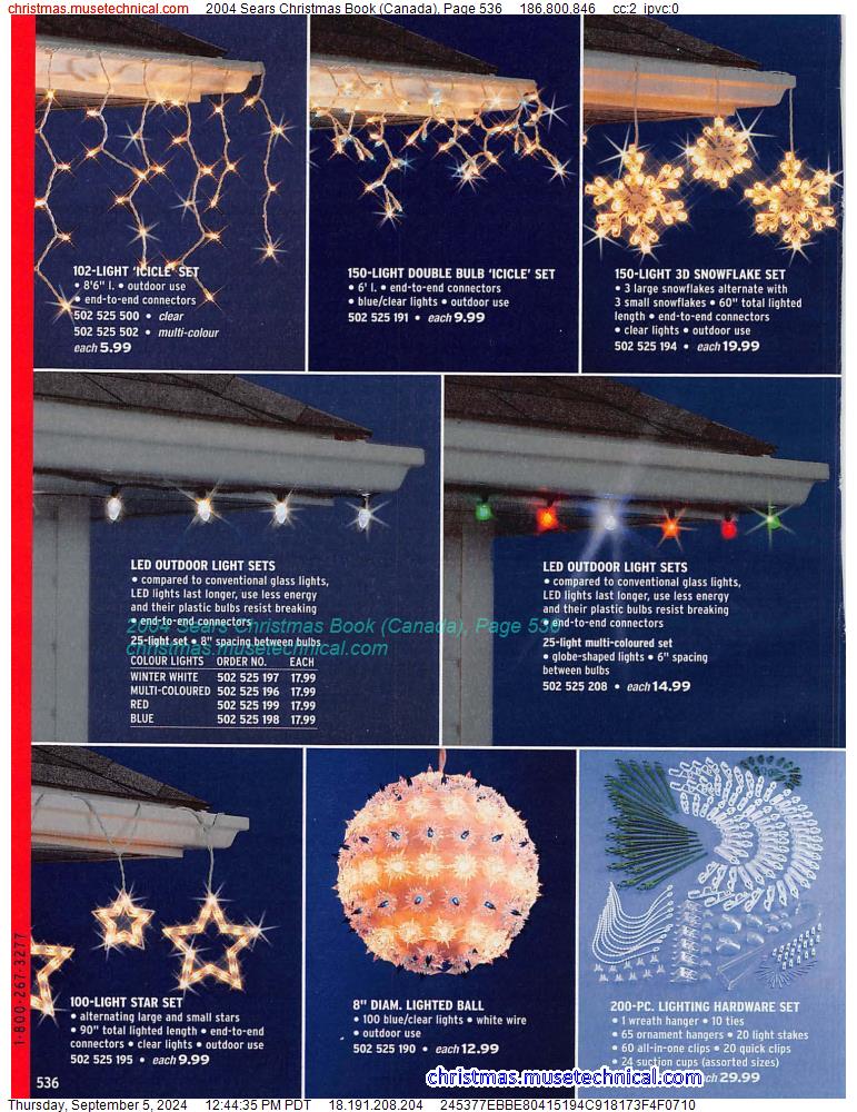 2004 Sears Christmas Book (Canada), Page 536